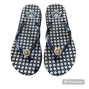 Tory Burch Shoes Size 7 hardly worn like new black white flower